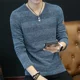 thumbnail image 2 of Suéteres azules Ropa para hombres Sudadera roja sin capucha Suéter de punto negro Cuello en V para hombre Calentado Casual Manga larga 100% Venta al por mayor Barato X, 2 of 5