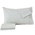 thumbnail image 3 of Great Bay Home Striped Ultra-Soft Microfiber Sheet Set (Twin, Stripe - Blue), 3 of 9