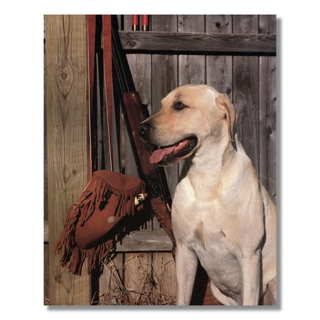 Labrador Dog Shot Gun Hunting Wall Picture Art Print
