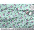 thumbnail image 3 of Soimoi Green Poly Georgette Fabric Diamond Geometric Print Fabric by Yard 42 Inch Wide, 3 of 3