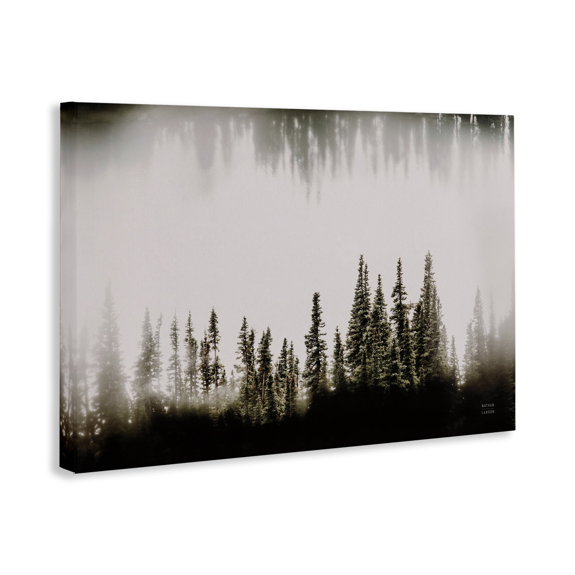 Stupell Industries Waterwood Tree Composition Landscape & Nature Painting Wrapped Canvas Art Print Wall Art, 30 x 20
