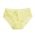thumbnail image 1 of Zmoon Culottes en Dentelle pour Femmes Culottes en Maille Creuse Nœud Culottes Taille Basse, 1 of 3