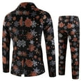 thumbnail image 5 of Xuniizn Men Suits 2 Piece Set, Plus Size Christmas Print One Button Shawl Lapel Prom Party Suit Set with Pockets, Soft Comfy Jacket Pants Christmas Costume, 5 of 9