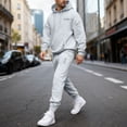 thumbnail image 1 of Ceisia Men's Loose Fit Hooded Sweatshirt & Jogger Pants Set | Casual Warm Two-Piece Tracksuit Gifts, 1 of 5