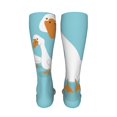 thumbnail image 6 of KLL Three White Geese Print Cool Socks Men's Women's Crew Socks Funny Crazy Novelty Stockings, 6 of 8