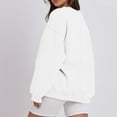 thumbnail image 4 of Resicozy Oversized Sweatshirt for Women Fall Crewneck Sweatshirt Vintage Pullover Loose Fit Cute Y2K Hoodie White 2XL, 4 of 6