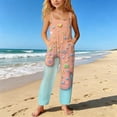thumbnail image 7 of XINXIAOO Girls Boys Summer Sleeveless Jumpsuits Relaxed Leg Long Summer Outfits with Pockets Girls Clothes Size 11-12 Years, 7 of 7