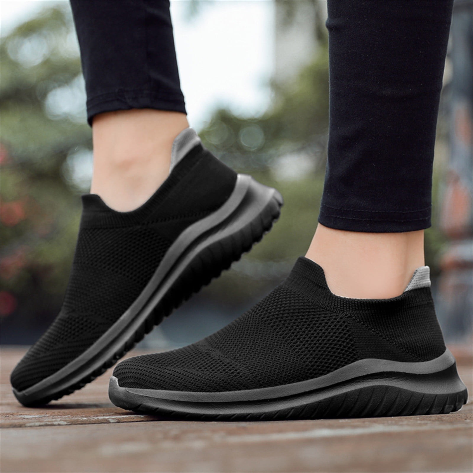 eczipvz Steel Toe Shoes for Women Womens Loafers Slip On Sneakers for Women Comfort Memory Foam Casual Shoes