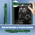 thumbnail image 5 of ELEHOLD Rugged Case for iPad 9th 8th 7th Generation 10.2" 2021/2020/2019,Kids Case with Hidden Kicktand Pencil Holder Silicone Shockproof Case for iPad 10.2 inch,Green+Black, 5 of 8