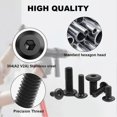 thumbnail image 3 of Countersunk Head Screws, 25 Pieces, Hex Socket with Hex Key, in A2 V2A, Full Hex Thread, 3 of 5