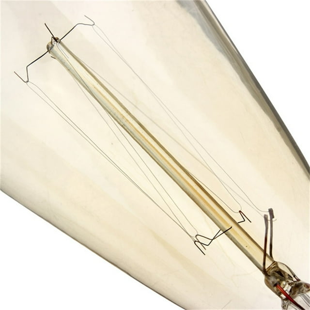 Fiudx Bombilla de Filamento Vintage, Casquillo E14, Incandescente de 40 W, Luz Blanca Cálida, Diseño Retro Industrial, Regulable, Ideal para Decorar Bares, 9000 Horas de Vida Útil, Cristal Transparen