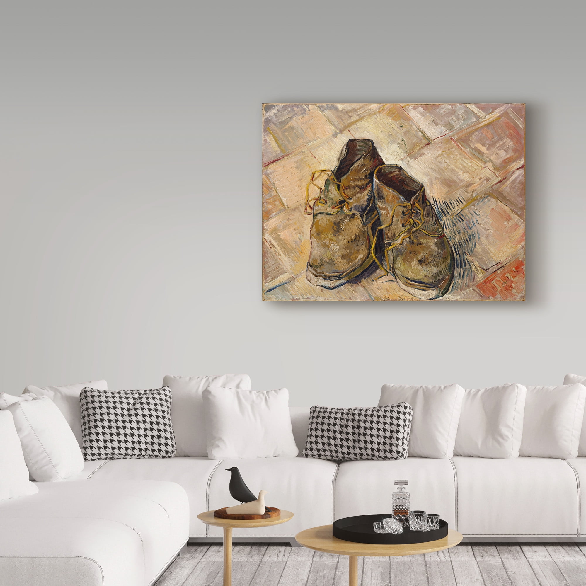 Trademark Fine Art 'Shoes' Canvas Art by Vincent Van Gogh