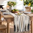 thumbnail image 2 of Table Runner Abstract Boho Geometric Art Table Decoration for Kitchen Dinning Retro Leaves Table Decoration for Indoor Outdoor Party Wedding Decor 13x72inch, 2 of 7