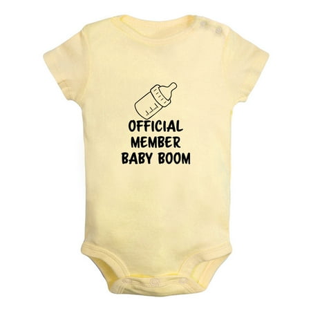 

iDzn Official Member Baby Boom Funny Rompers For Babies Newborn Baby Unisex Bodysuits Infant Jumpsuits Toddler 0-24 Months Kids One-Piece Oufits