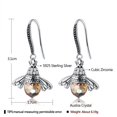 thumbnail image 3 of Aretes De Abeja Bailando, Aretes Colgantes De Abeja De Plata Esterlina Para Mujeres Y Niñas 1 Par Minnieouse  AP005635-00, 3 of 6