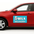 thumbnail image 1 of Milk Deliivery Car Magnet Sign by DC | Flexible Car Magnetic Sheets with Adhesive Backing | 10"x20" Bumper Magnet Sticker for Vehicles, Trucks & Business Advertising Signs | 2 PC | Made in USA, 1 of 7