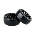 thumbnail image 2 of Hard Plastic RC Car Tires with Rims Black Color for 1 10 Scale Drift Racing Cars Wheel Diameter, 2 of 4