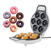 Chef Buddy Nonstick Mini Donut Maker Machine for At-Home Doughnuts (White)