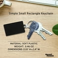thumbnail image 4 of Rectangle Soft Keychains Set of 10, Bulk Pack - Perfect for Home, Tradeshows, Other Events - Black, 4 of 5