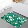 thumbnail image 5 of Kitchen Mat Rug Set of 2 Summer Green Tropical Plant Palm Leaves Runner Rug Anti-Fatigue Comfort Memory Foam Standing Mat Non-Slip Floor Door Mat for Bathroom Bedroom 18x30in+18x48in, 5 of 6