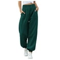 thumbnail image 3 of Uqiangy Cozy Sweatpants Women Women'S Lounge Sweatpants High Waisted Wide Leg Pants For Women Comfy Pants Women Wide Leg Sweatpants Women Wide Leg Barrel Lounge Pants Wide Leg Pants Woman 2XL, 3 of 5