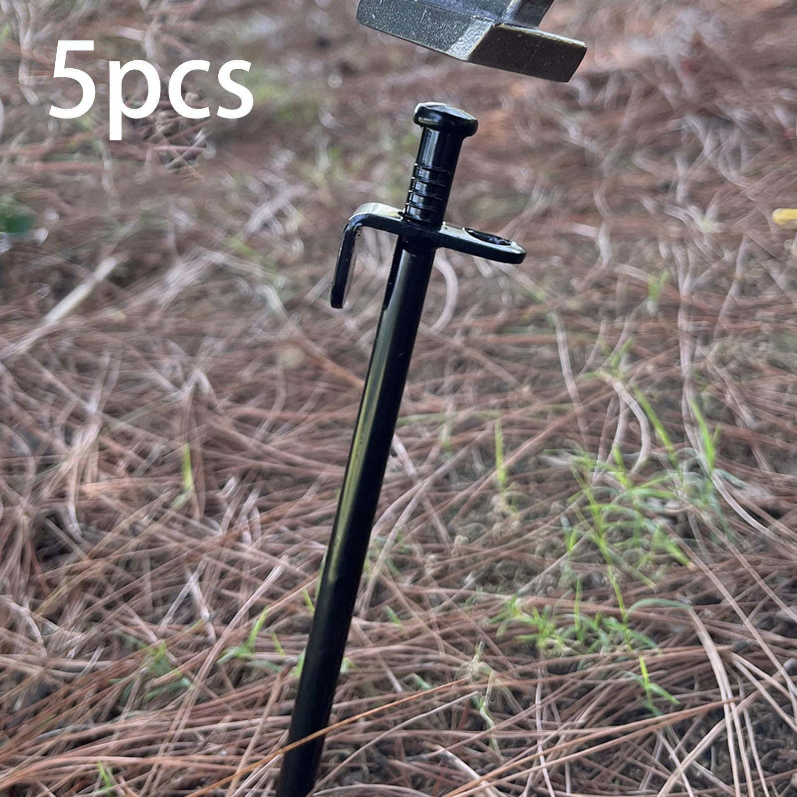 GARENDE 5Pcs Camping Stakes Forged Sturdy Unbreakable Gardening Canopies Tent Stakes 40cm