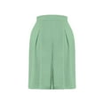 thumbnail image 7 of Promotion Sale! Women's Wide Leg Capri Pants High Waist Loose Lounge Shorts With Pockets Lightweight Comfortable Breathable Summer Casual Elastic Waist Trousers Mint Green XL Size, 7 of 7