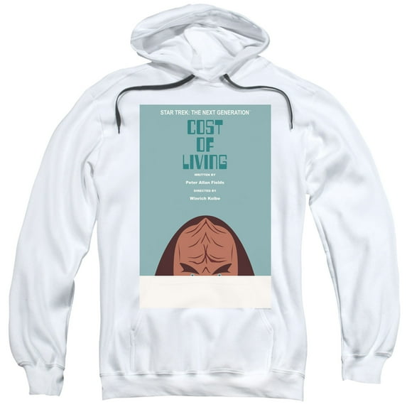 Star Trek Tng Season 5 Episode 20 Adult Pullover Hoodie Sweatshirt White