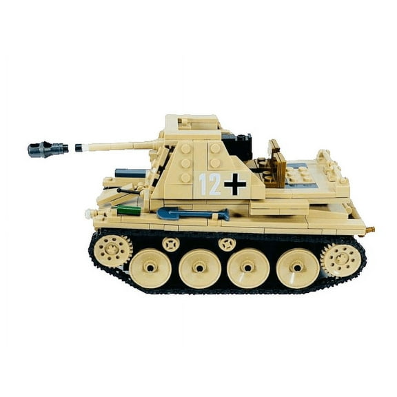 General Jim’s Toys & Bricks WW2 Tank Destroyer Marder III, Military Diorama Model