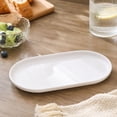 thumbnail image 3 of Szubyfq Fruit Serving Tray, Stackable Unbreakable Small Serving Plate, Durable Decorative Ellipse Platter for Kitchen Fruit Vegetables Desserts Cake Home Decor 9 x 5 Inch, 3 of 6
