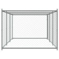 thumbnail image 4 of vidaXL Dog Cage Grey Galvanized Steel Large Durable Dog Cage, 4 of 6