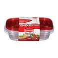 thumbnail image 2 of (2 pack) Rubbermaid Take alongs Divided Rectangular Food Storage Containers, 3.7 Cup, 3-Pack, 2 of 6