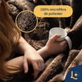 thumbnail image 4 of Cobija Matrimonial, Frazada Ultra Suave, 100% Microfibra de Poliéster Premium (Cafe) Laila Comfort., 4 of 9