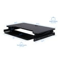 thumbnail image 6 of 37.5" Deluxe Adjustable Standing Desk Converter Anti Fatigue Mat Bundle - Black, 6 of 8