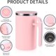 thumbnail image 3 of Taza autoagitadora de acero inoxidable Pink S+, adecuada para café/leche/jugo, 3 of 5
