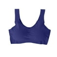 thumbnail image 4 of TEVEQ Push Up Bras for Women Sleep Yoga Bralette Pullover Bralettes Daily Underwear T-Shirt Bra Posture Correcting Support Bra Vest Crop Top Ice Silk Bra Full Coverage Bras Breathable Bras XL, 4 of 9