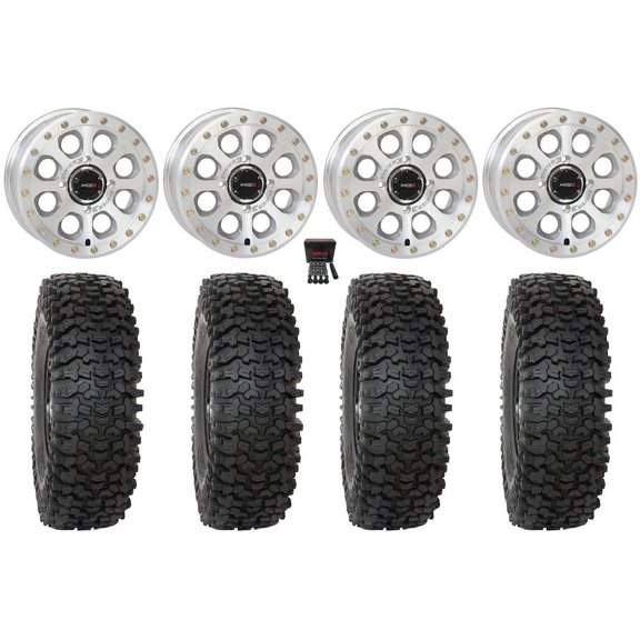 System 3 SB-7 15" Wheels Machined (6 1) 33" RC500 Tires Sportsman RZR Ranger