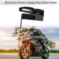 thumbnail image 3 of Gancho colgante para motocicleta Cuadrado Soporte para casco de motocicleta Equipaje Soporte para bicicletas Negro 83mm de longitud, 3 of 7