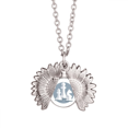 thumbnail image 1 of Intellect Mentality Chess Pieces Sunflower Necklace Pendant Locket Jewelry, 1 of 3