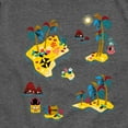 thumbnail image 3 of The Spongebob Movie: Search For Squarepants - Pirate Map Oversized - Youth Short Sleeve Graphic T-Shirt, 3 of 6