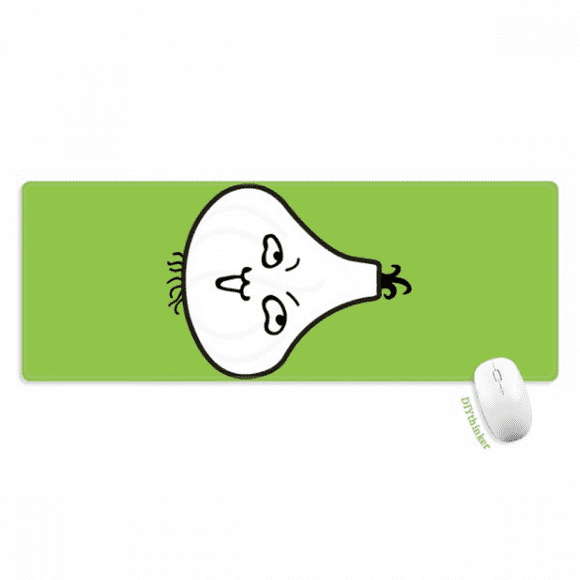 Garlic Insidous Lovely Little Happy Mousepad Large Stitched Edges Mat Extended Game Office