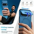 thumbnail image 5 of Case for Google Pixel 9 Pro XL 6.8" with Invisible Fold Holder Stand, MagSafe Magnetic Wireless Charging,Sliding camera casing,Shockproof Dropproof Tough Rugged Protective Case Cover,Blue, 5 of 10