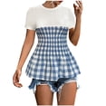 thumbnail image 1 of Birdeem Blouses pour Femmes, Chandail Décontracté à Imprimé Floral, Col Rond, Manches Courtes, 1 of 9