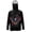 Eagle USA Flag Black, variant on SEANATIVE Men's Outdoor Fishing Hoodie Sun Protection with Face Cover, Lightweight Portable Sun Block Top UV Protection Hooded Pullover for Travel Fishing, S, Deer American Flag