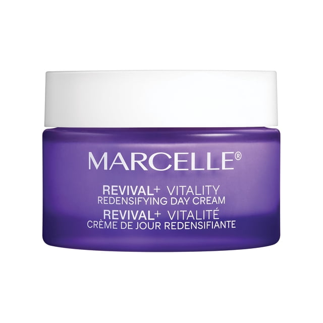 Crema de dia redensificante Marcelle Revival+ Vitality para pieles menopausicas, con vitamina D, acido hialuronico y urea, hipoalergenica, sin fragan