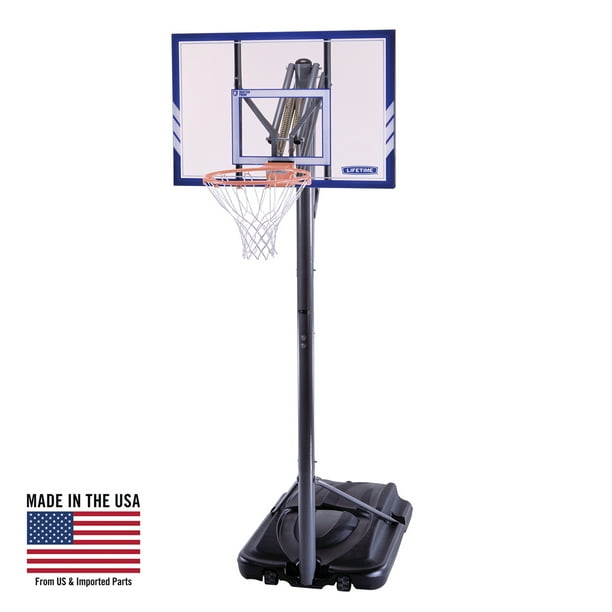 Lifetime 44" Adjustable Portable Basketball Hoop, 71546