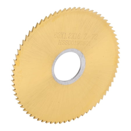 

Higoodz Saw Blade Rotating Mandrel Drill Disc Ti Coating Circular Table Saw Cutting Wheel 63x1.2mm Saw Blade Saw Blade Cutter