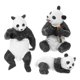 thumbnail image 4 of Cute Panda Figurines Assorted Color Educational Tool For Nursery Room 3Pcs, 4 of 5