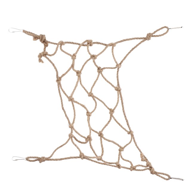 LYUMO Pet Climbing Net, Durable Pet Climbing Rope Net With Four Fix Hooks For Parrots For Hamsters