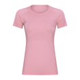 thumbnail image 1 of Camiseta deportiva de cuello redondo de manga corta para mujer de primavera y verano, camiseta para correr, fitness, ajustada, transpirable, moldeadora, de manga corta para yoga, 1 of 4